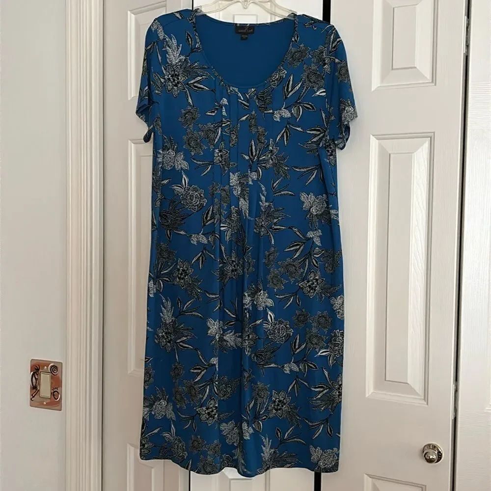 J. Jill Wearever Collection Pleat Front Dress